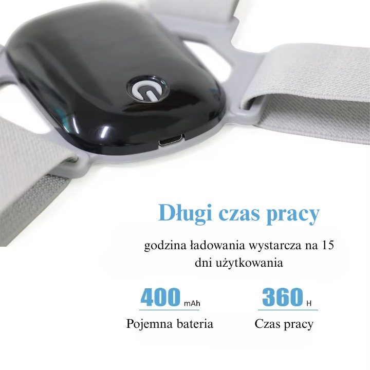 Korektor Postawy z Wibracją – Regulowany Pas na Proste Plecy